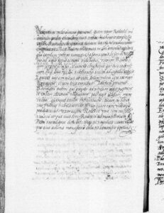 Image of the final folio of the text of "Historia Roderici" of ms. C (Colombina).